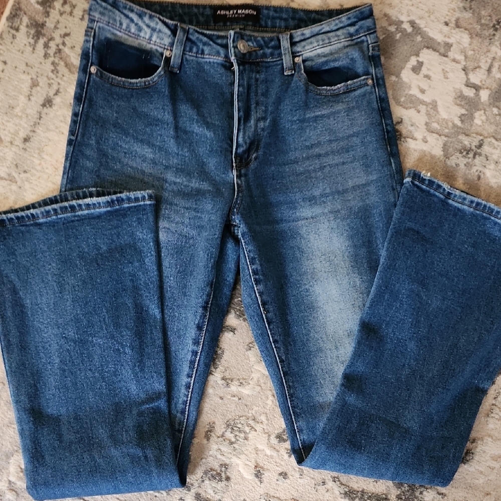 Ashley Mason Women's Denim Flare Jeans